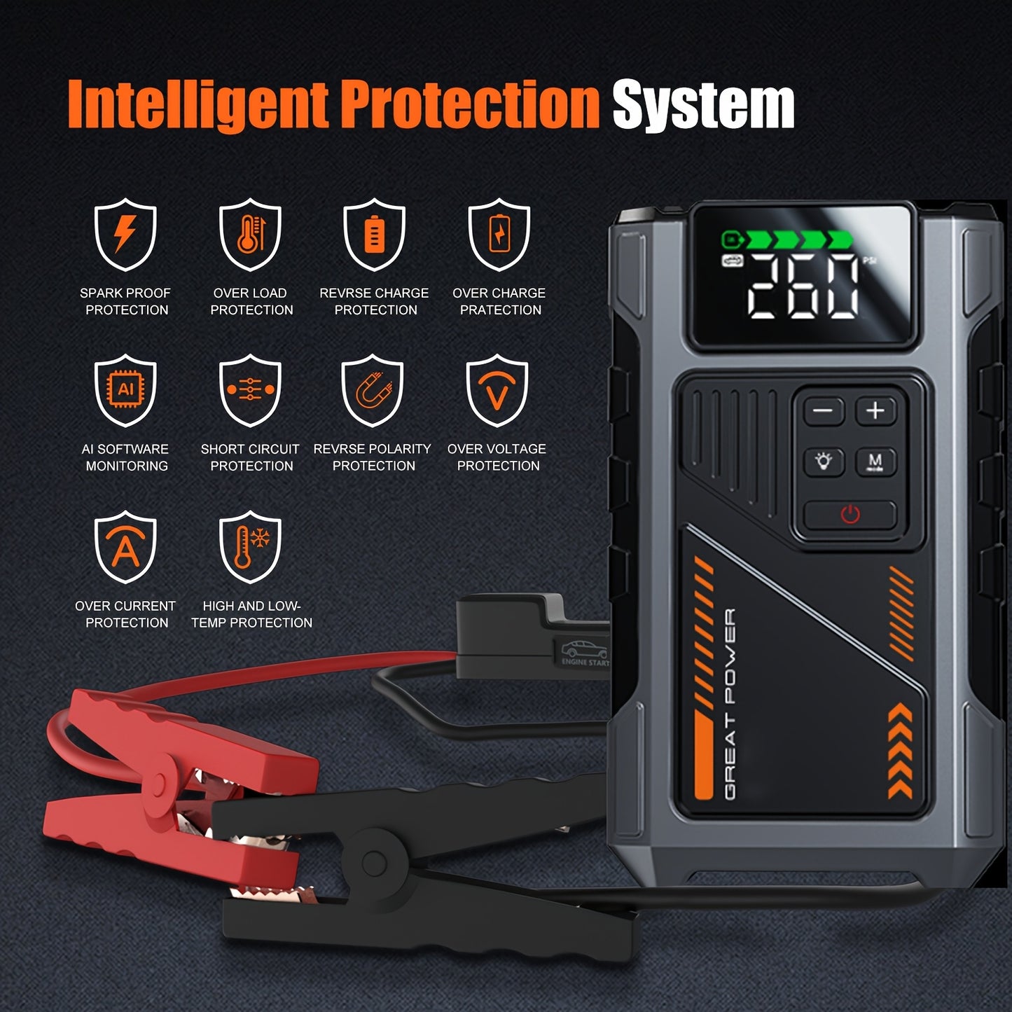 Starteris su 150 PSI Oro Kompresoriumi, 6000A, 12V